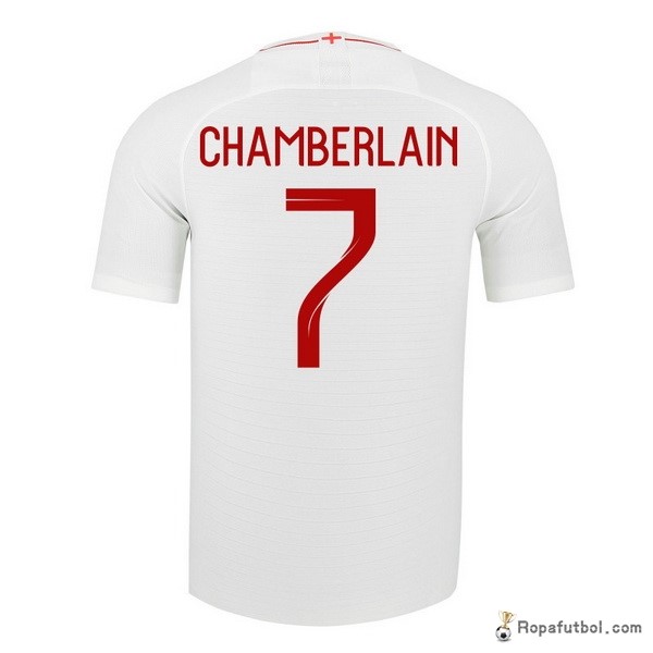 Camiseta Inglaterra Replica Primera Ropa Chamberlain 2018 Blanco